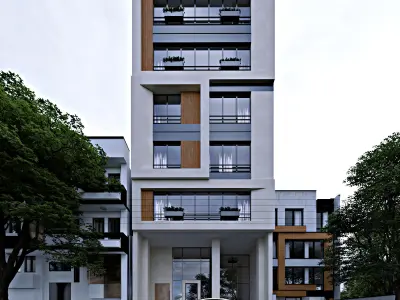 modern apartments 3D model