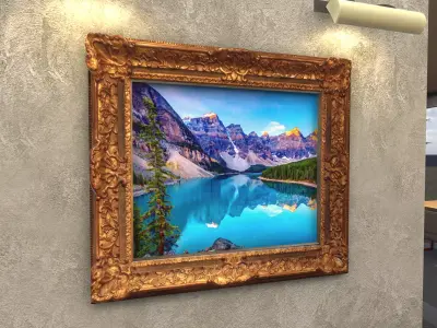 Painting Frame Low-poly 3D model