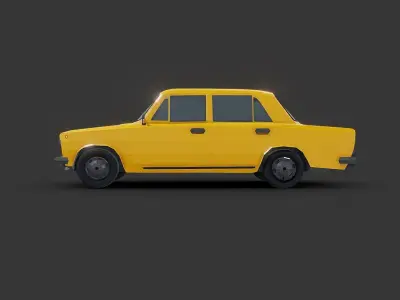 Lada 2101 Lowpoly Low-poly 3D model