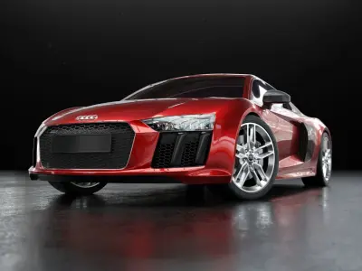Audi R8 2016 - Rigged 3D model
