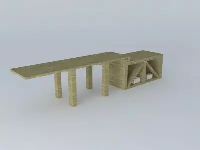 Pool deck Free 3D model