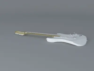 70s Fender stratocasterguitar Free 3D model