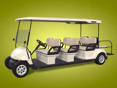 Generic Large Golf Cart - Electric Sport Vehicle - Club Car 3D model