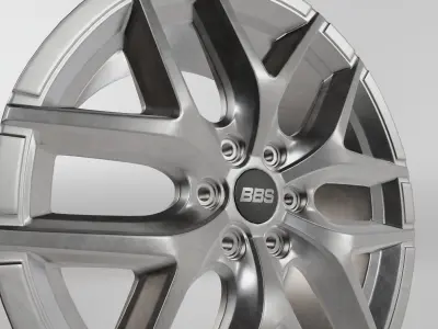 BBS TL-A Wheel Low-poly 3D model