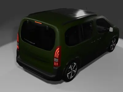 Peugout Rifter  Low-poly 3D model