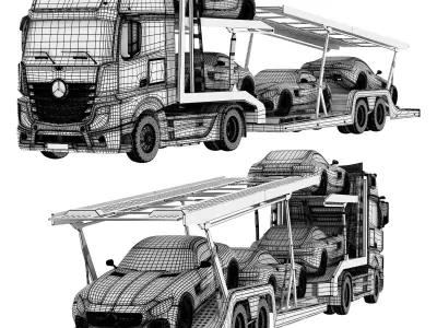 benz actros 3D model