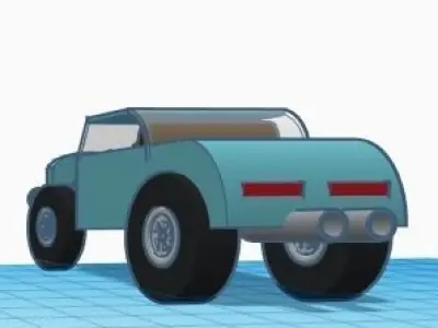 30s Hot Rod Coupe 3D model