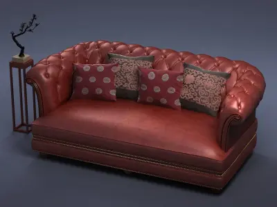 cabinet cabinet wardrobe sofa bed table bookshelve 3D model