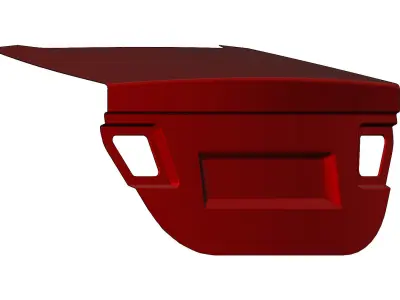 Car trunk lid panel 3D print model