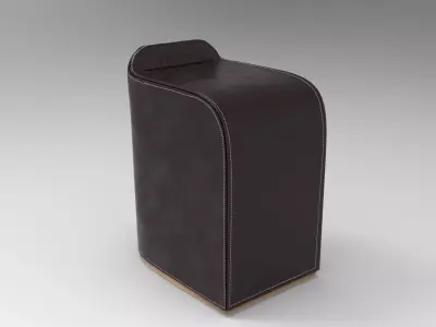 Sive Pouf Low-poly 3D model