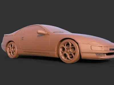 Nissan 300ZX 3D print model