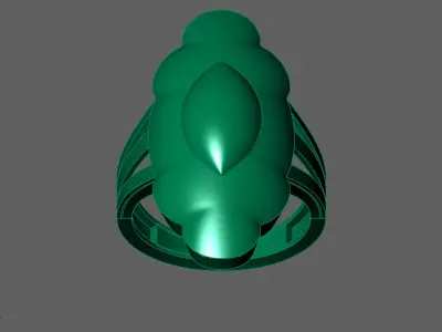 Plain Ring Women Ready STL 3DM Models Womens Rings 3D models 3D print model 60