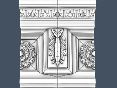 Decorative Crown Molding 3D model purchase