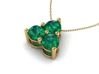 3 Stones pendant  3D print model