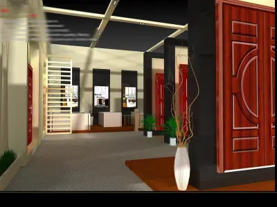 Booth - Area - 15X9-3DMAX2009-02 3D model
