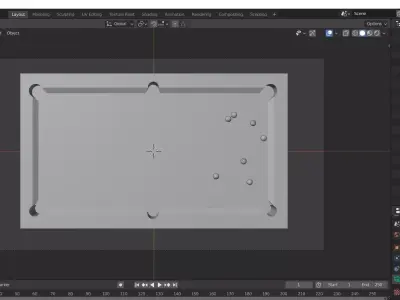 pool table Free 3D model