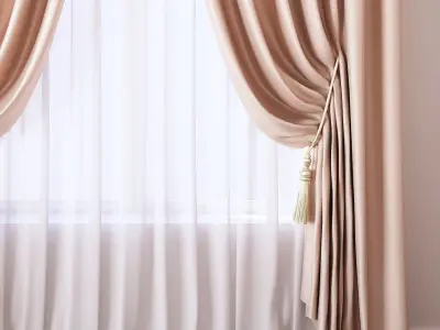 Set 45 Curtains 3D model