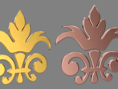 Carved Decor 3D model 12