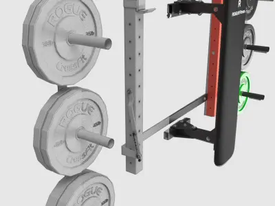 Home crossfit gym 3D model