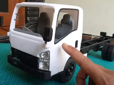 Isuzu truck RC Giga NMR STL 3D print model