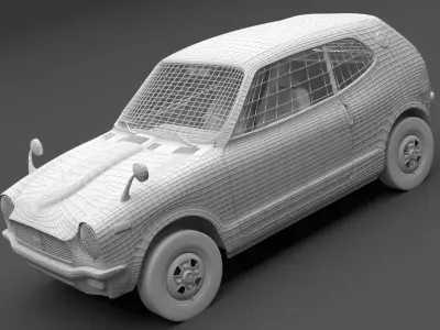 1970 Honda Z Sport Coupe 3D model