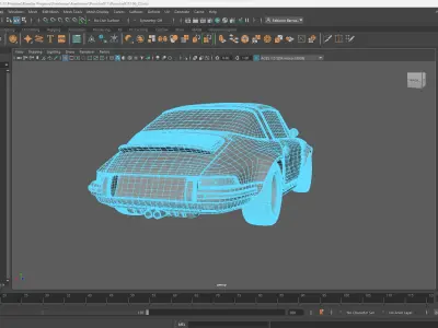 porsche car 3d model 3D model