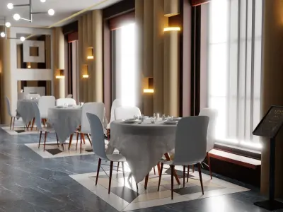 Restaurant Interior 3D model