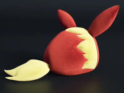 flareon pokemon kids 3D model