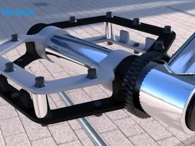 BMX Universal Low-poly 3D model