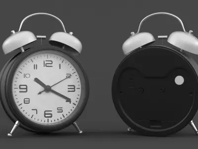 Analog Alarm Clock 3D model