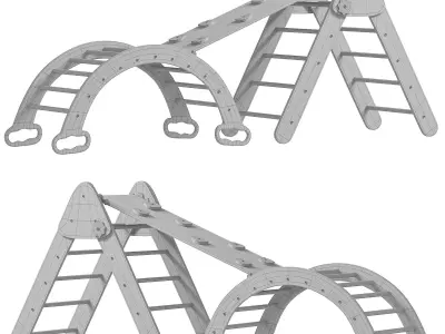 Baby Gym Swing Set 3D model