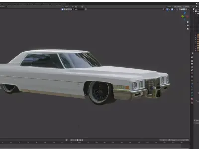 Cadillac coupe devile not fully finished thats why the low price 3D model