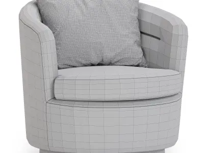 Viv Swivel Chair By westelm 3D model