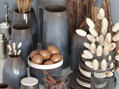 kitchen accessories017 3D model