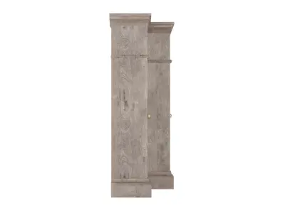Large Wooden Console Cabinet 3D model