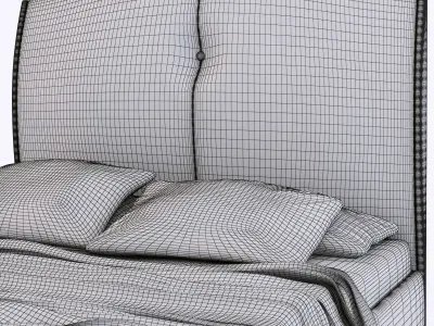 Cattelan Italia Noir Accademia letto bed 3D model