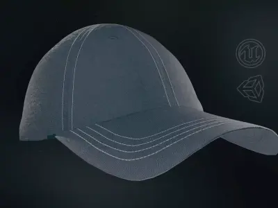 Baseball Cap Low-poly 3D model