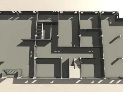 Industrial office by REVIT 3D model