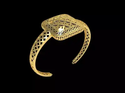 Fusion Gold Wristband RABBW16 3D print model