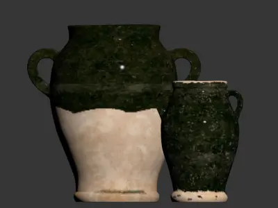Mesa Handcrafted Terracotta Ceramics Vase Collection 3D model