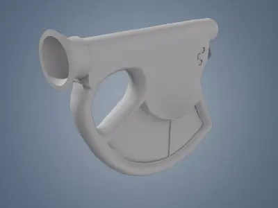 Brules altimeter Low-poly 3D model