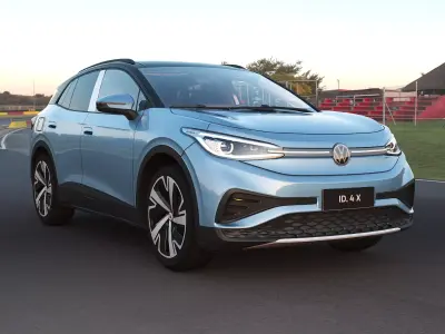 2025 Volkswagen ID4 X with lowpoly interior Low-poly 3D model