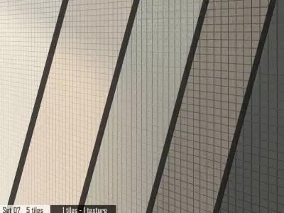 Ariana Canvas Set 3D model