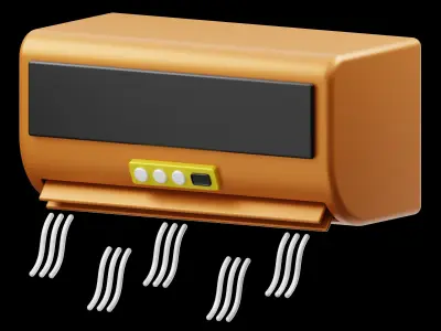 Summer 3D Illustration Low-poly 3D model