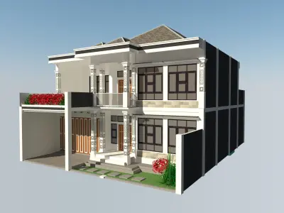 2 Floor House Classic A 3D model