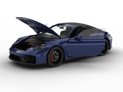 Porsche 911 Carrera 4GTS Cabrio 2025 HQ 3d model 3D model