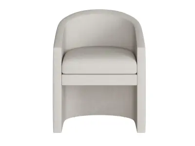 Curved Dining Or Desk Chair 3D model