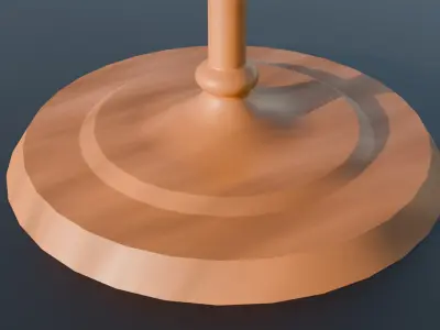 Low-poly Candle Stand Low-poly 3D model
