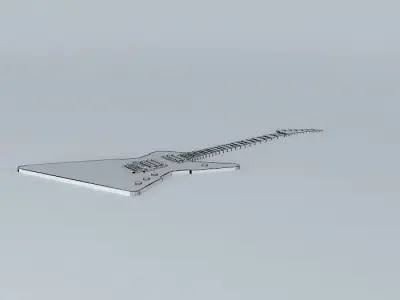 Electric Guitar of DOOOOOM Free 3D model