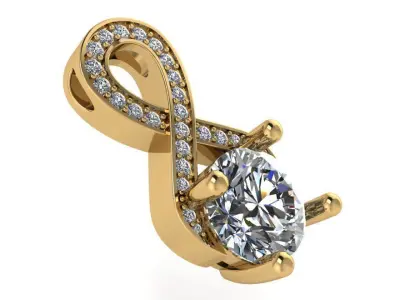 Forever Pendant 2698 3D print model